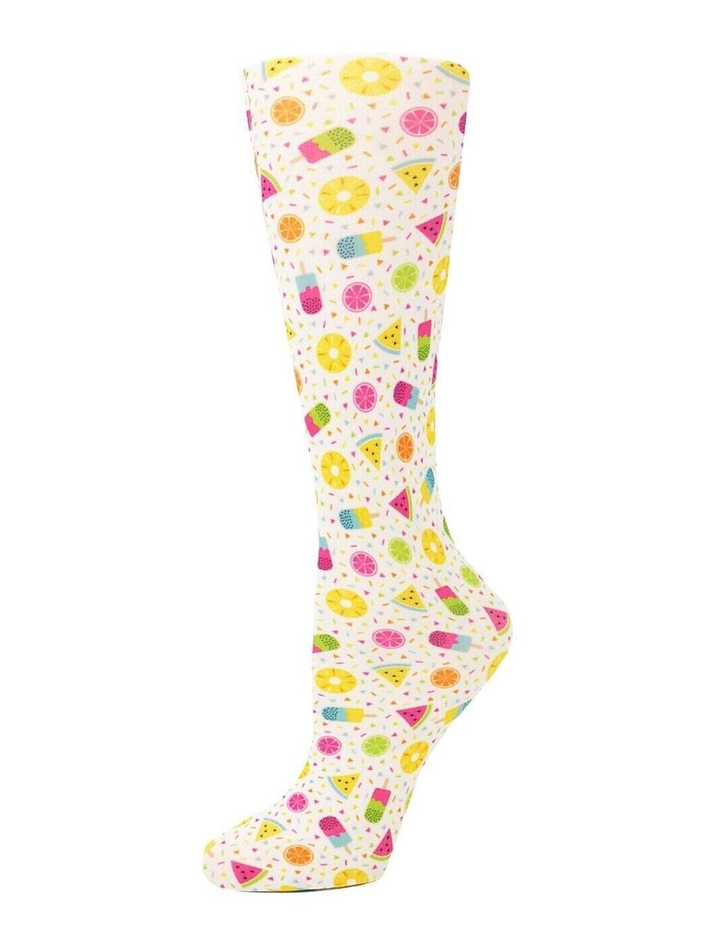 NEW Cutieful Therapeutic Compression Socks Fits Sizes 5-11 Summer Treats Popsic